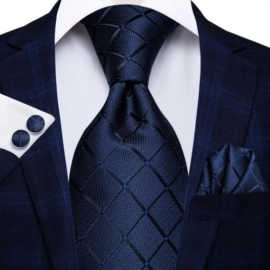 Geometric Silk Tie Set