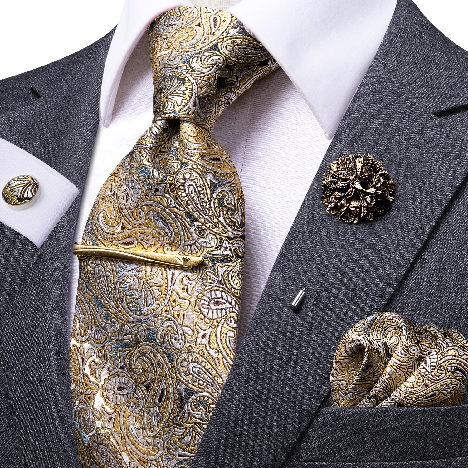 high quality silk tie set