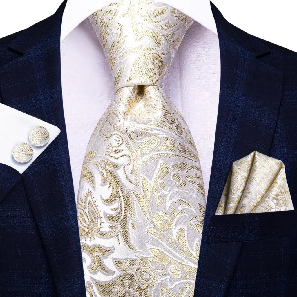 Champagne Gold Silk Tie Set