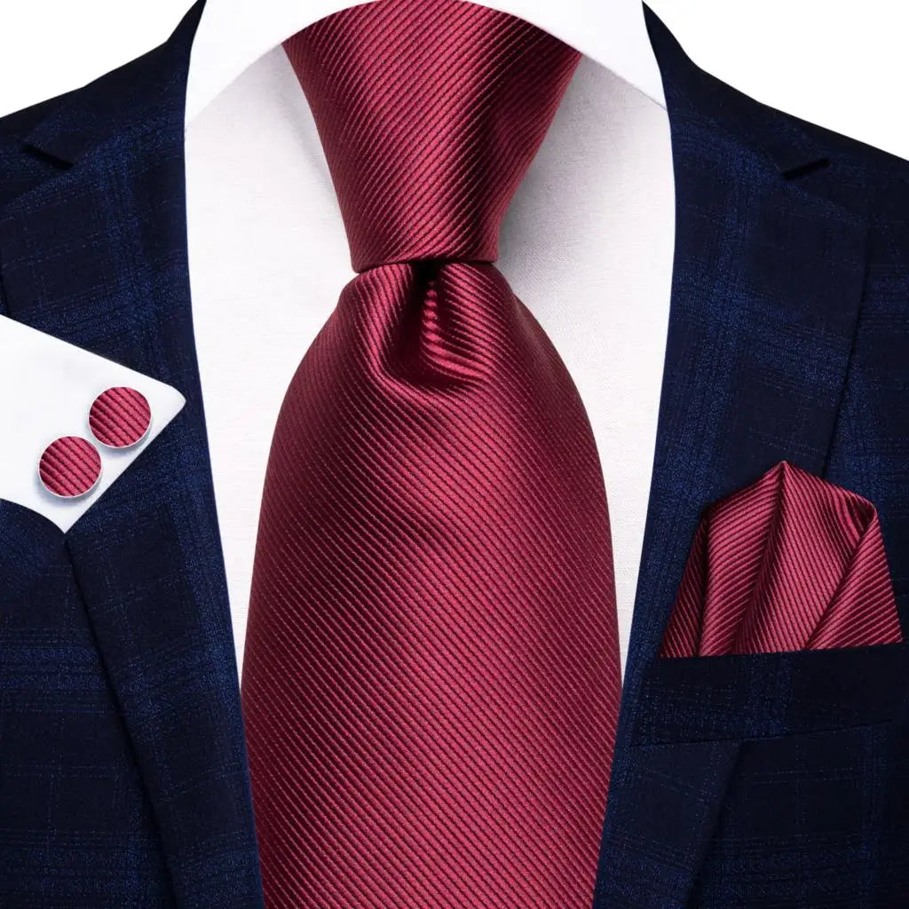 Burgundy Silk Tie